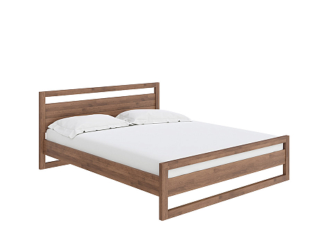 Кровать 200х200 с основанием Kvebek - Элегантная кровать из массива дерева с основанием