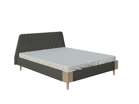 Кровать 120х190 Lagom Hill Soft - Оригинальная кровать в обивке из мебельной ткани.