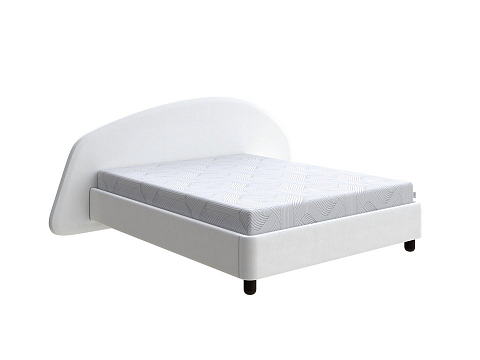 Кровать из экокожи Sten Bro Right - Мягкая кровать с округлым изголовьем на правую сторону